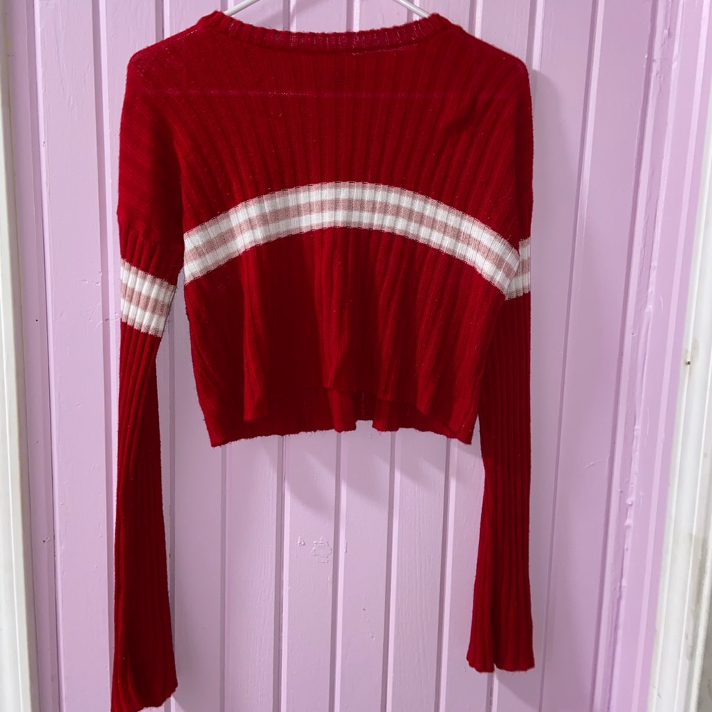 red striped crop top